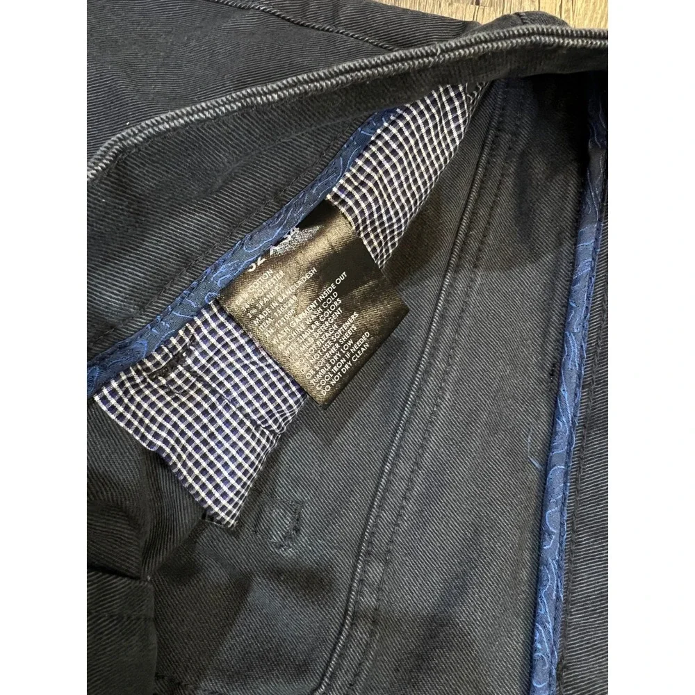 English Laundry Men's Dark Navy Twill Pants 32x34 Casual Trousers‎ Relaxed Fit